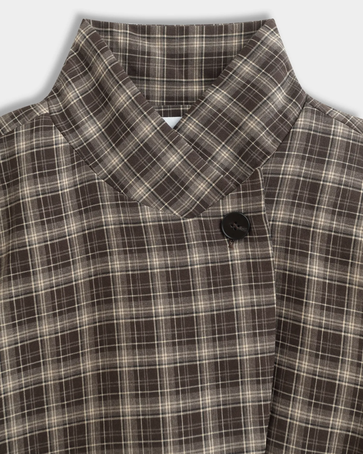 Harlow Funnel Neck Checkered Blazer