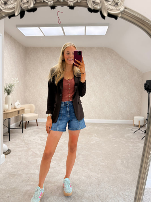 Kate SUS Long Blazer Brown