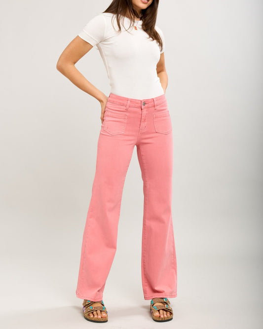 Stretch Coral Flare Jeans