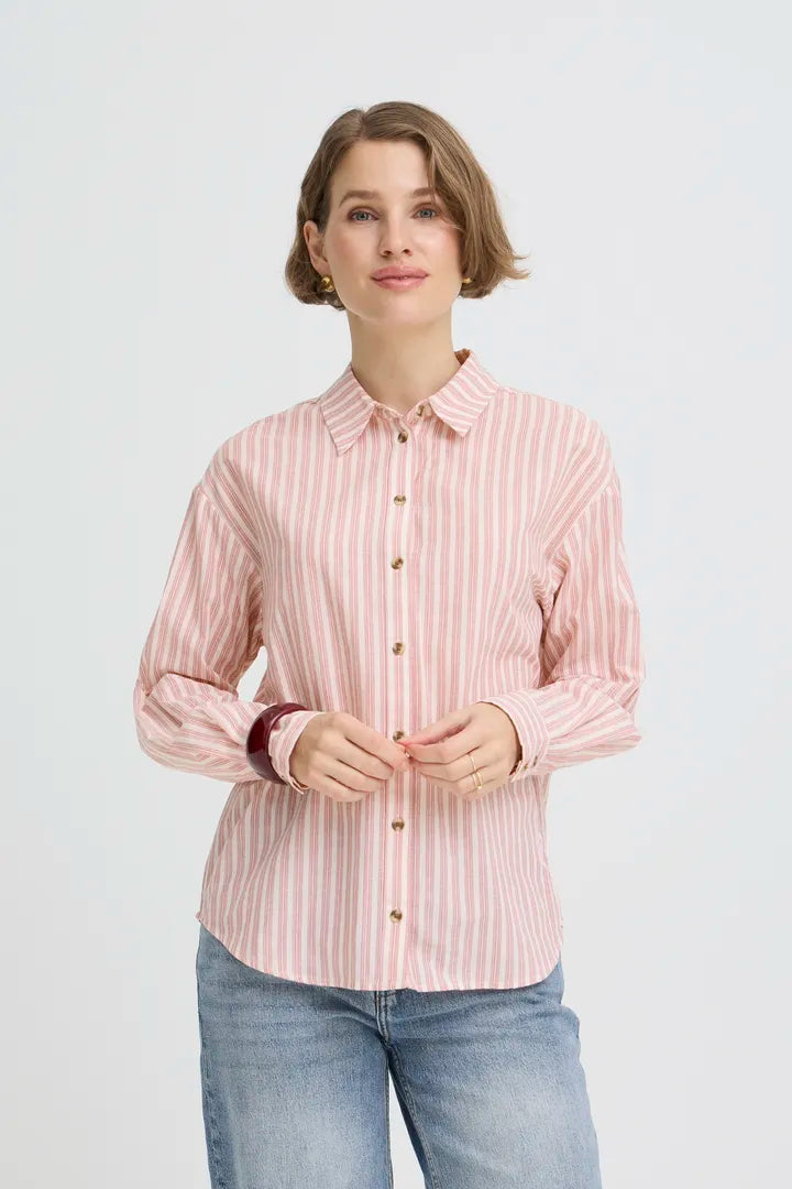 Gillo Stripe Rust Shirt