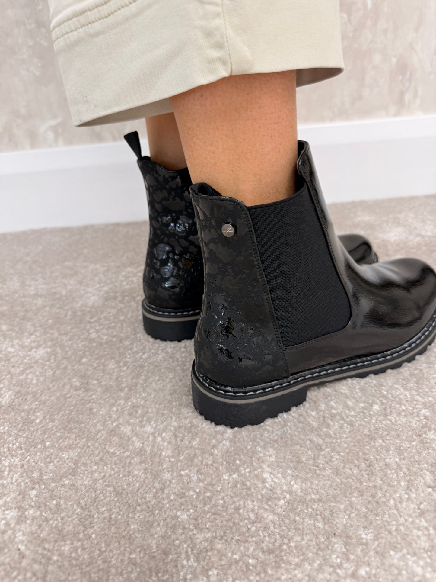 Lunar Bessy Ankle Boot Black