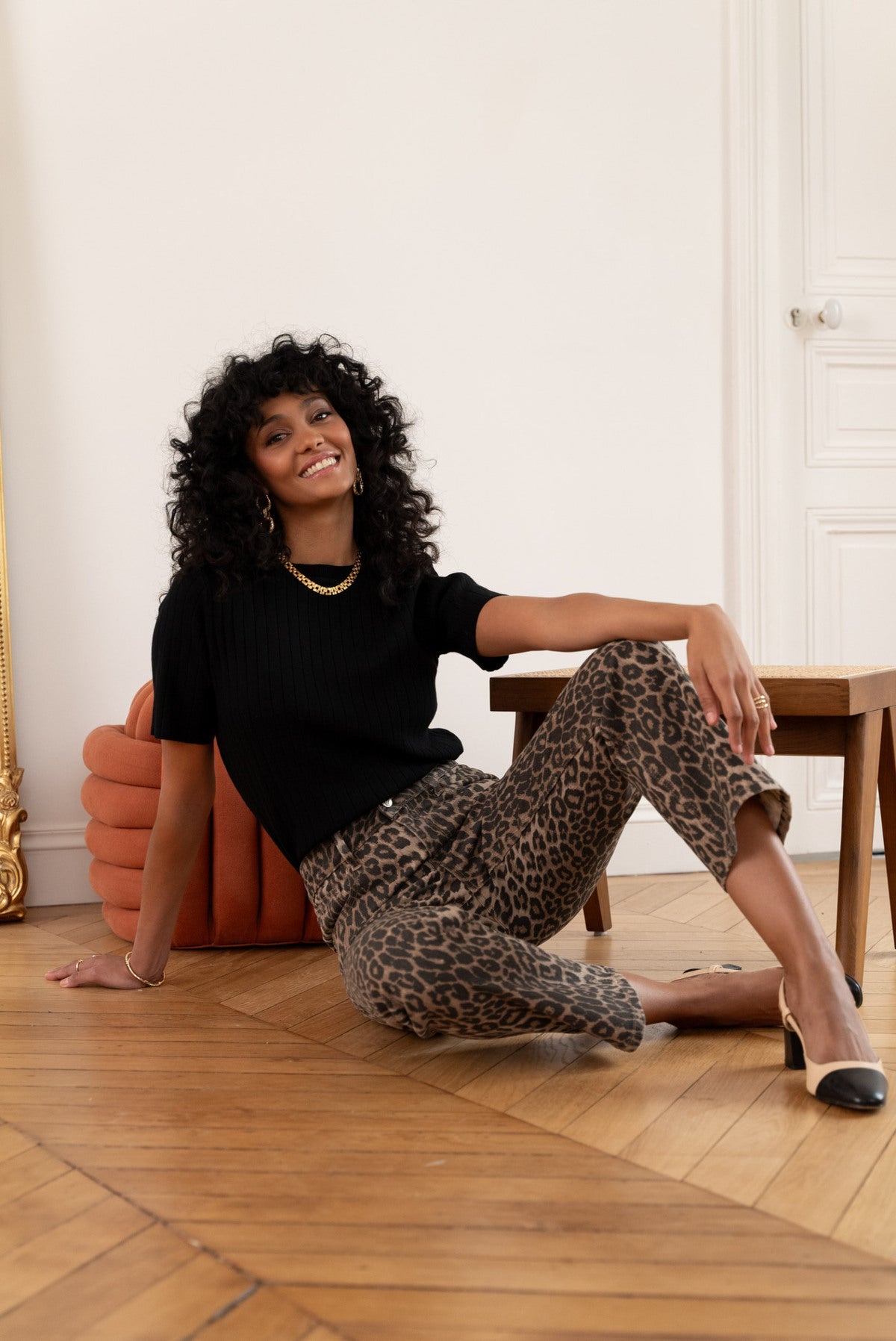 Solange Animal Print Jeans