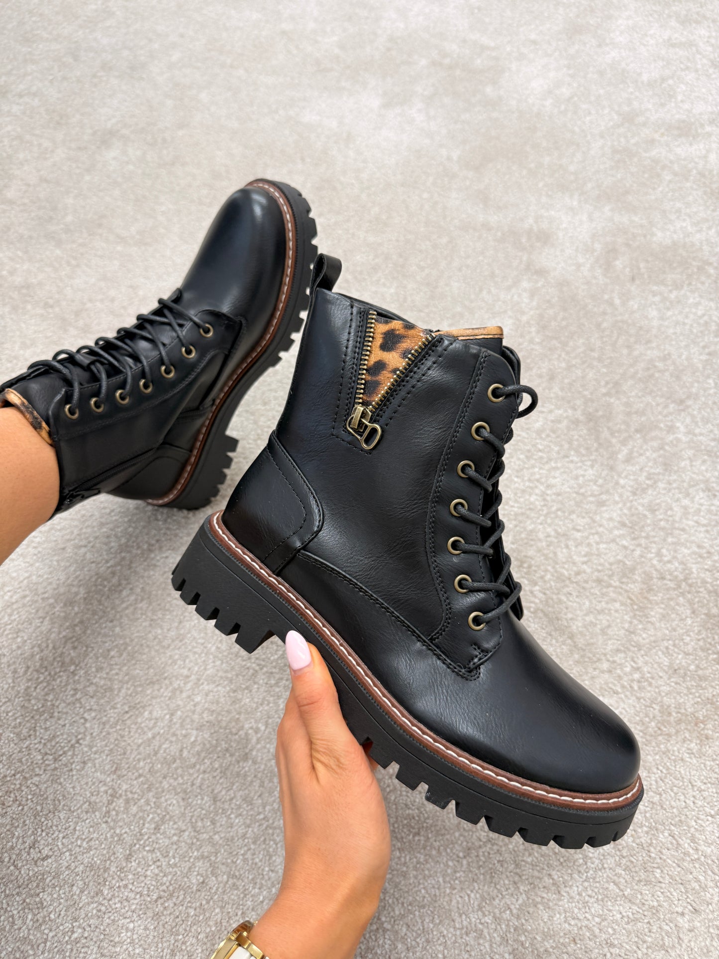 Colorado black biker boot