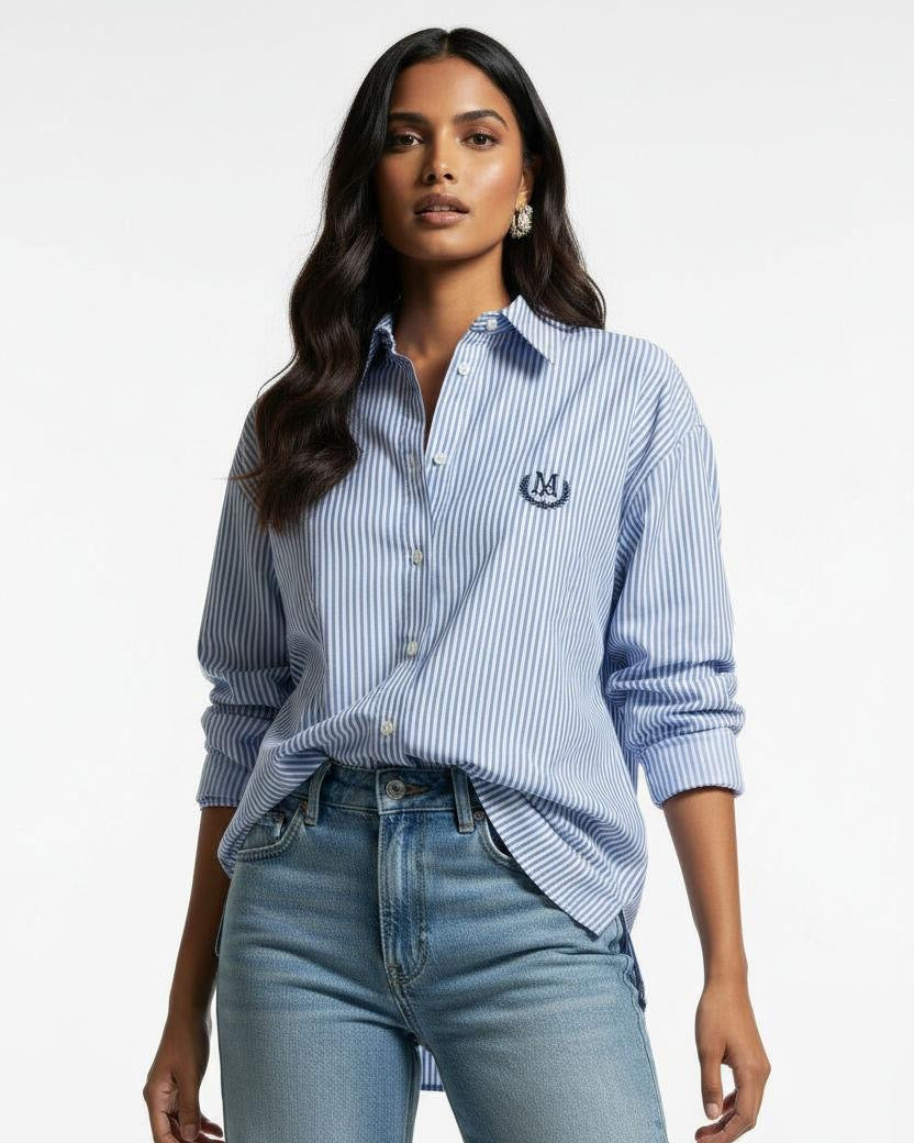 Blue White Stripe Shirt