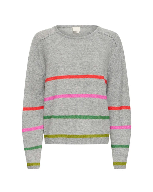 Dasila Grey Stripe Jumper