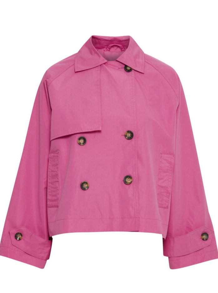 Calea Pink Short Trench Coat