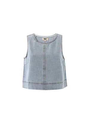 Aqualina Denim Top
