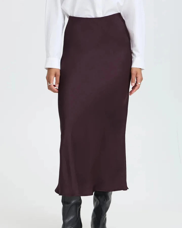 Dacanna Midi Skirt Plum