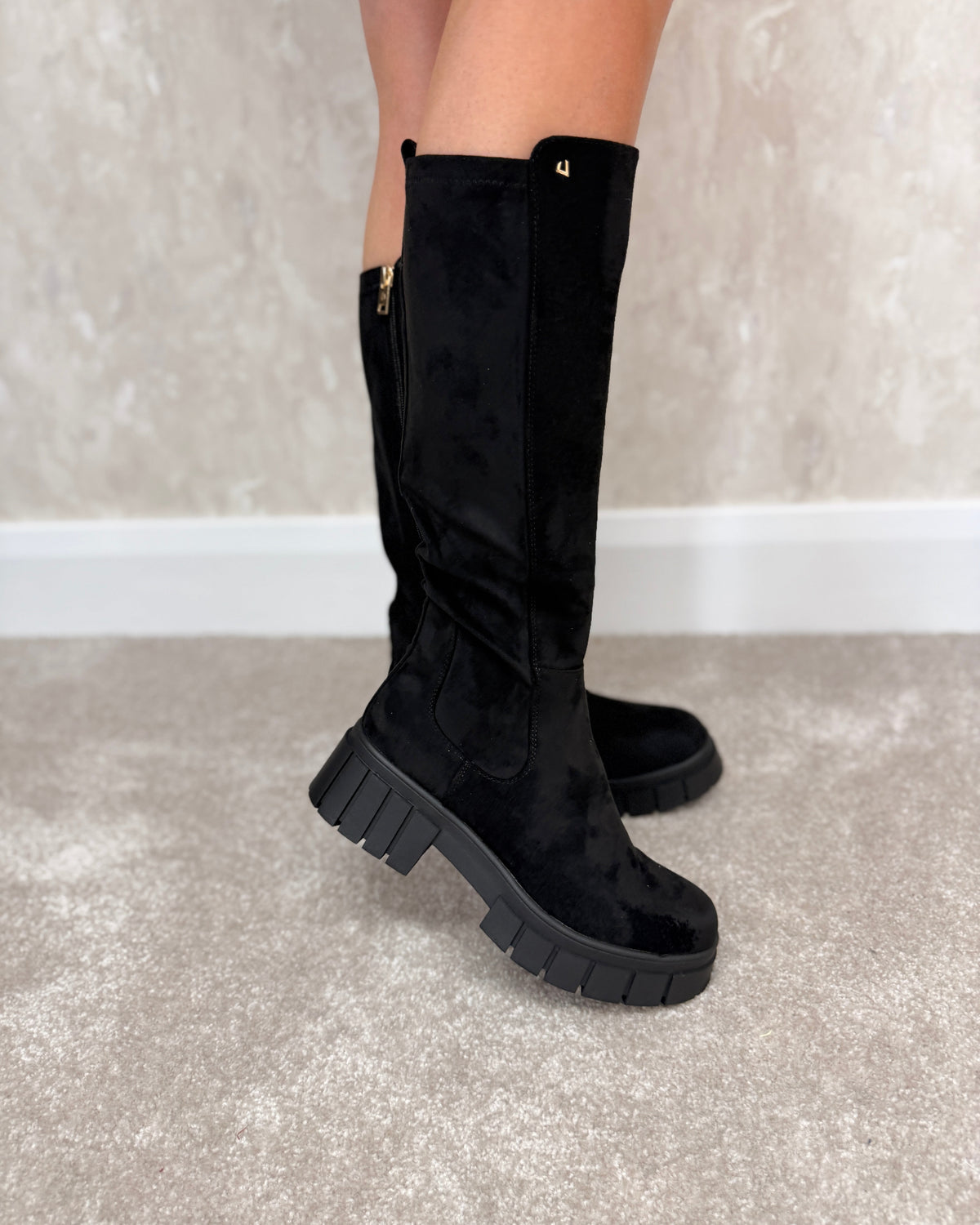 Shakin Vinyl Long Sock Boots