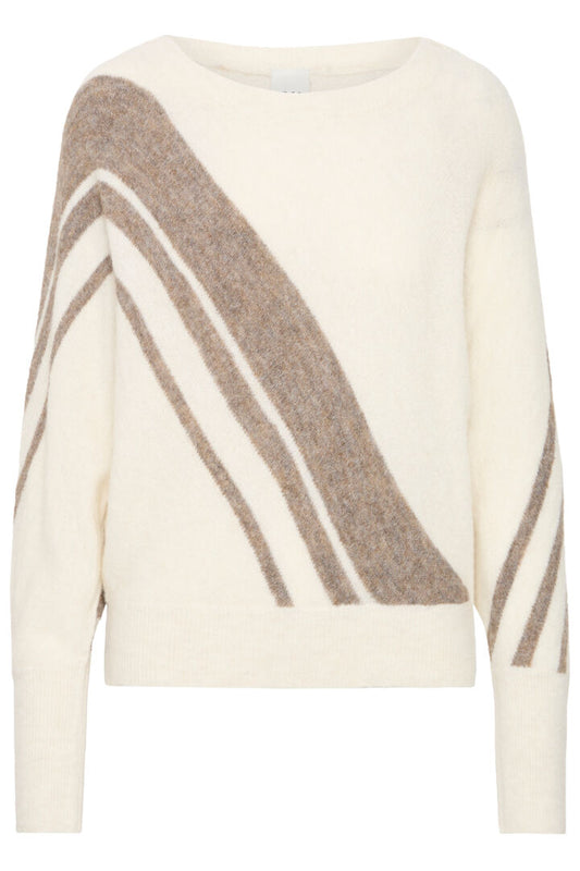 Kamara Neutral Stripe Jumper