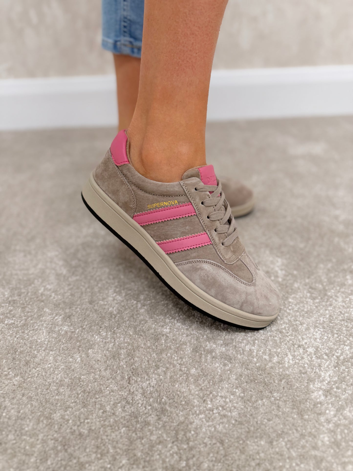Forty One Pink Sherbet Trainers