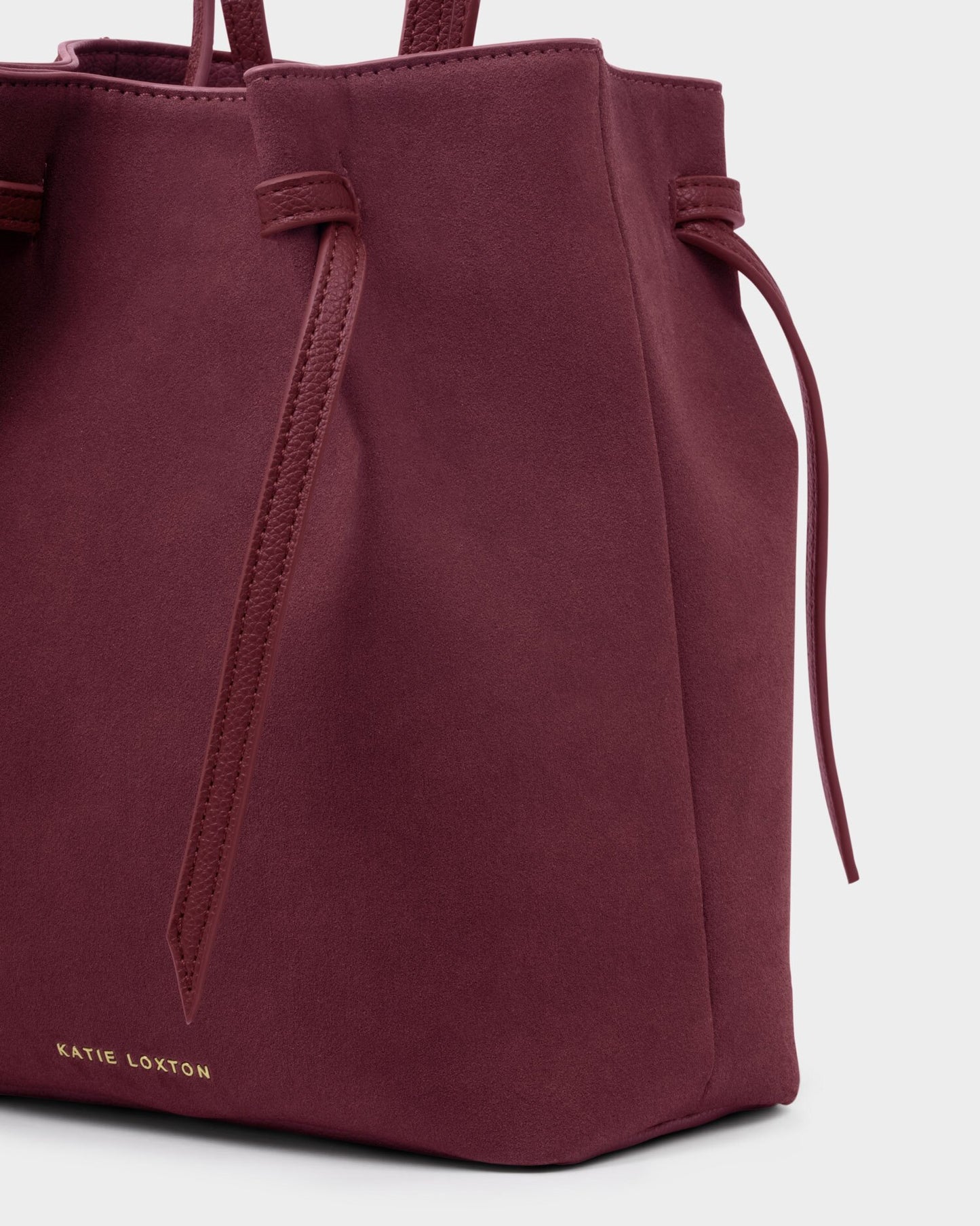 KLB4250 Celina Suedette Bucket Bag Cherry