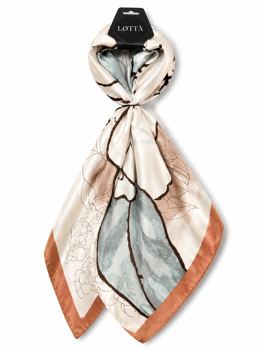 LOTTA Floral rust teal body scarf