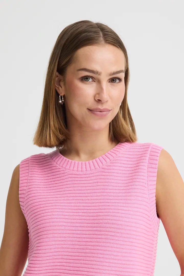 Dotties Waistcoat Azalea