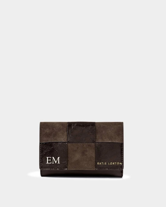 KLB4981 TAYA Woven purse brown