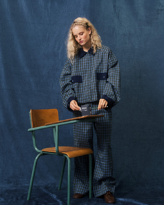 Gingham Navy Jacket