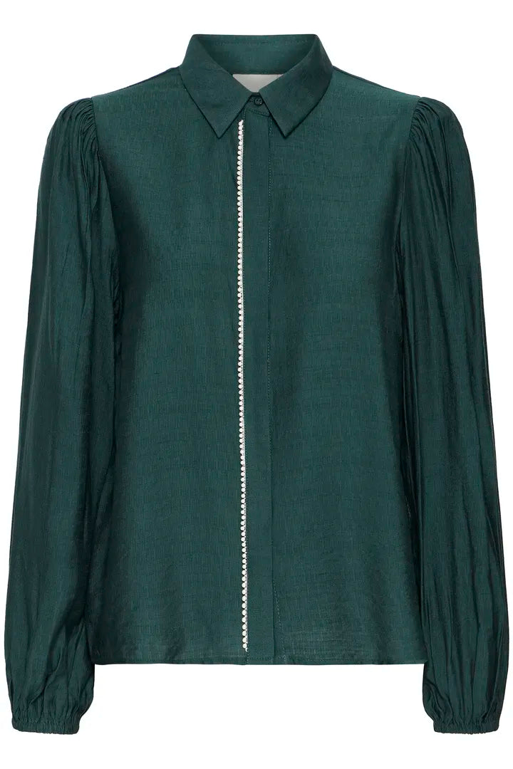 Rhinestone Green Shirt