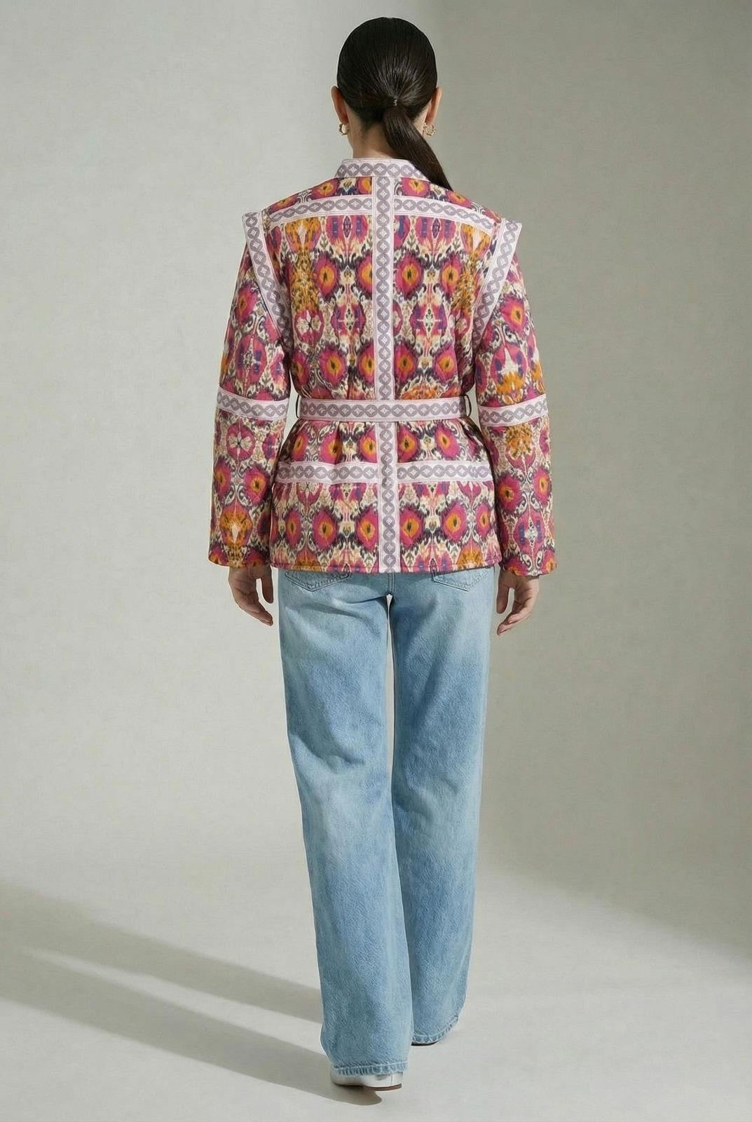 Quilated Print Jacket