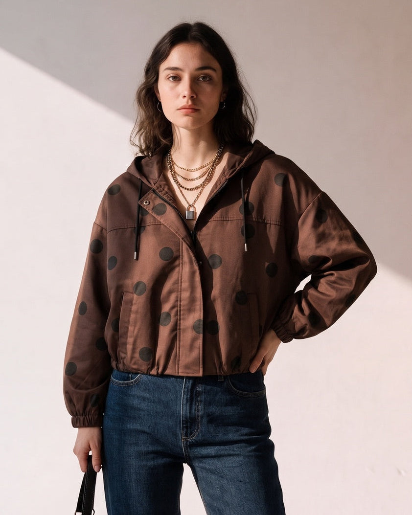 Polka dot Black/Brown Jacket