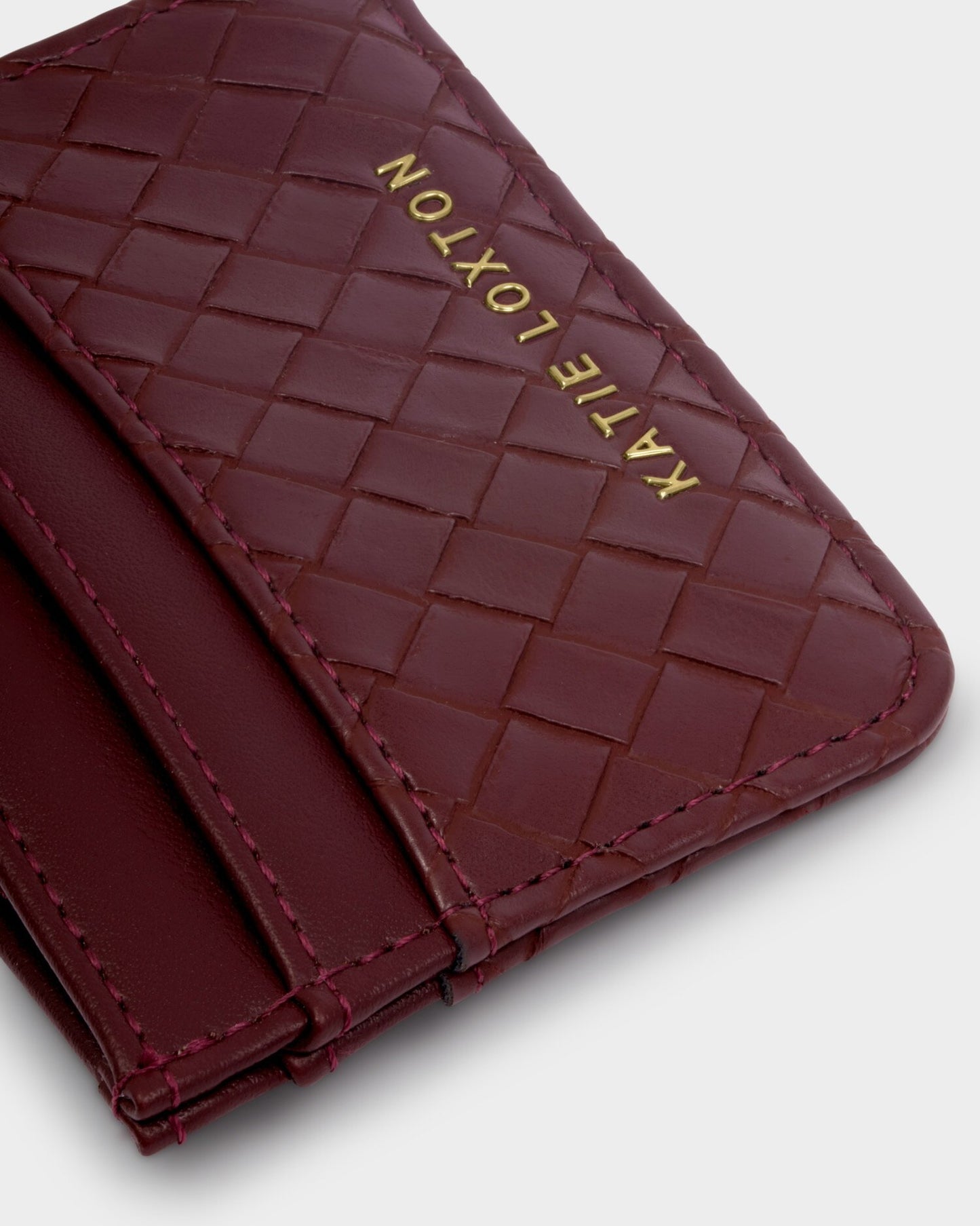 KLB4206 Nova Woven Texture Card holder Cherry