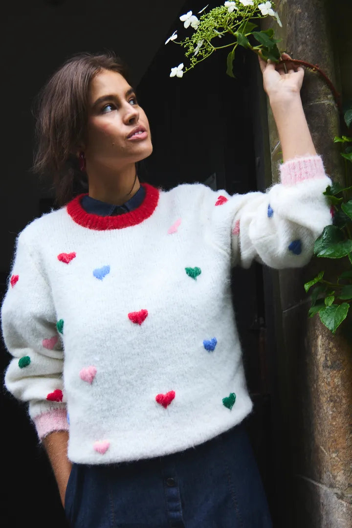 Bela Blue Heart Jumper