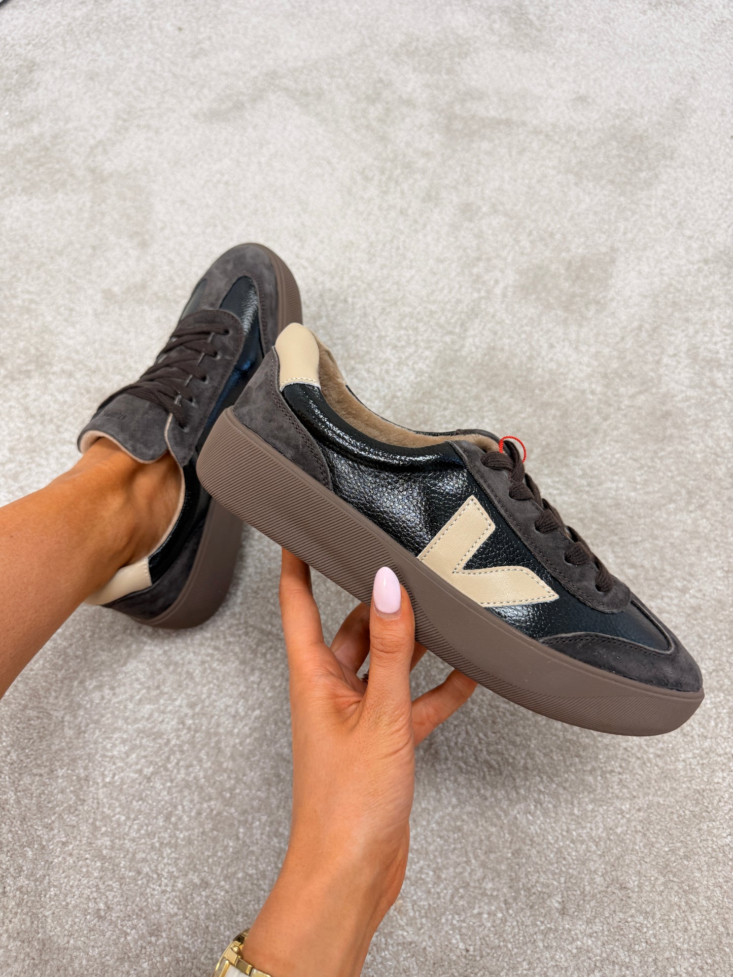 Thirty Six Coal Cocoa Trainers