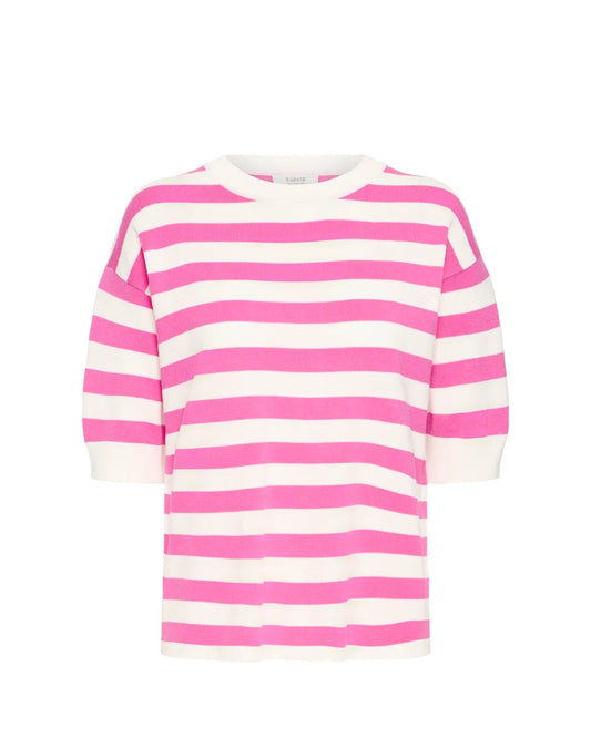 Morla SS Top Pink Stripe