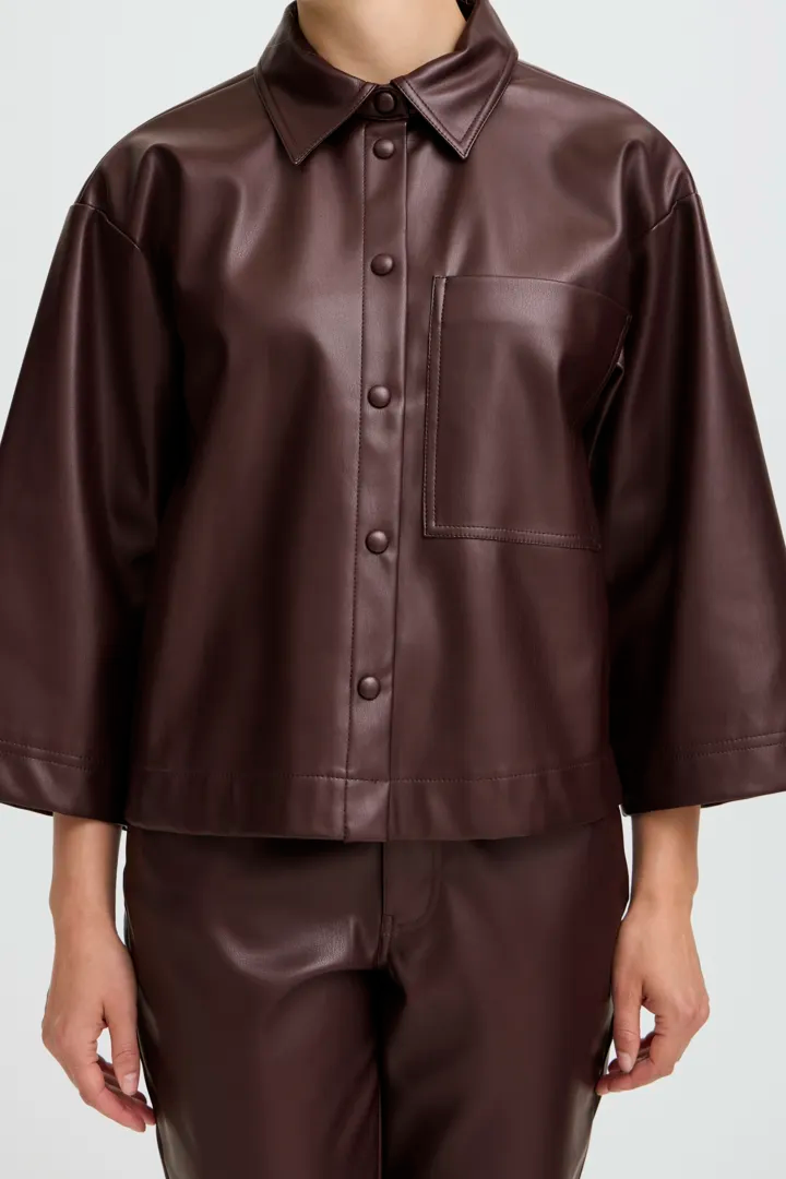 Enid Shirt Burgundy