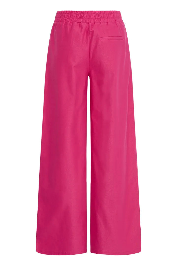 Kate Pink Denim Wide Trousers