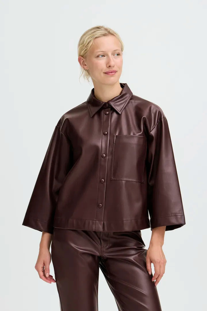 Enid Shirt Burgundy