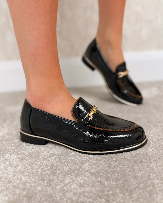 Mylee black loafers