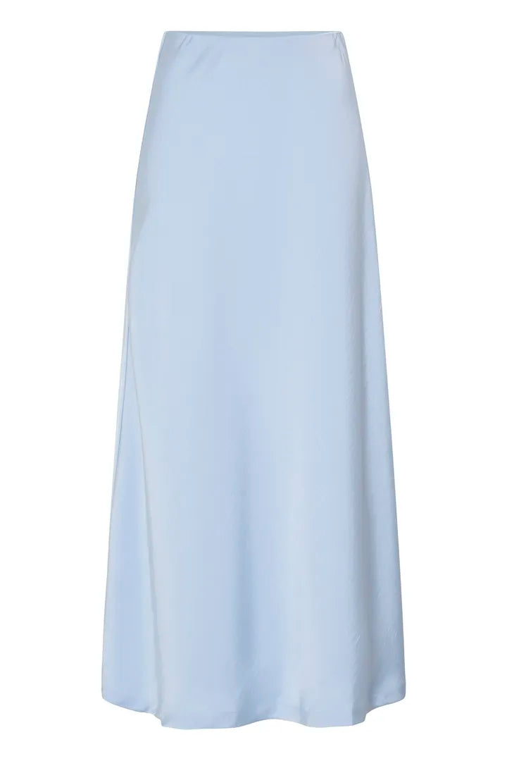Dacanna Blue Satin Skirt