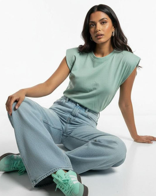 Lola Teal Green Top