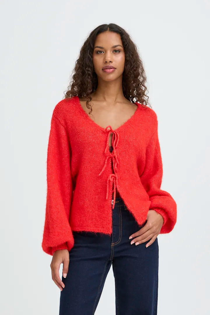 Dabria Cardigan Red