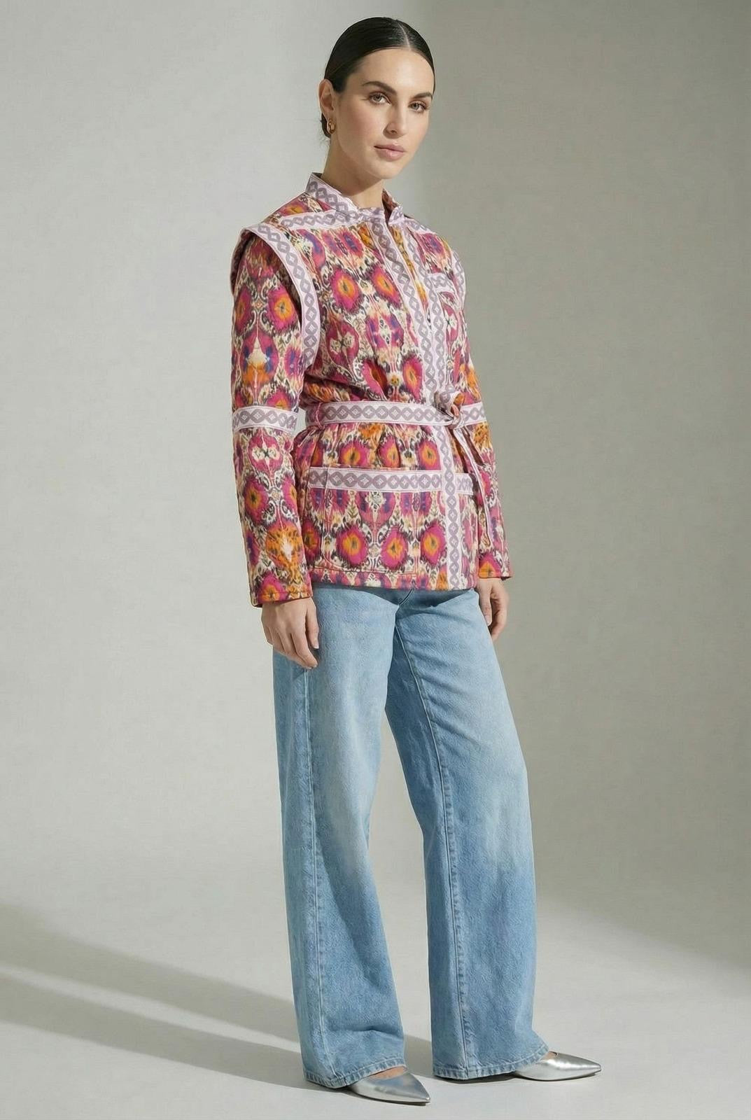 Quilated Print Jacket