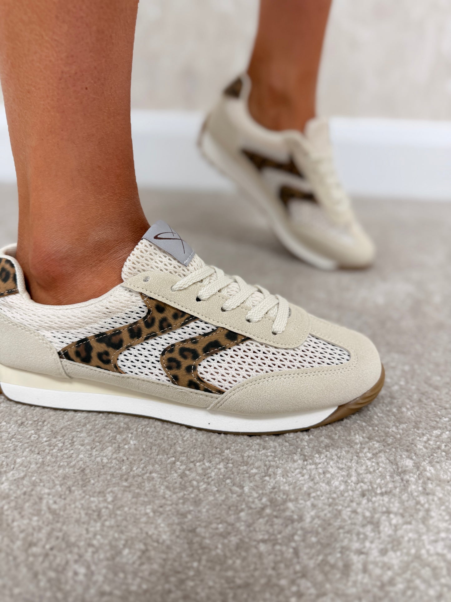 Lunar Ocelot Yaz Leopard Cream Trainer