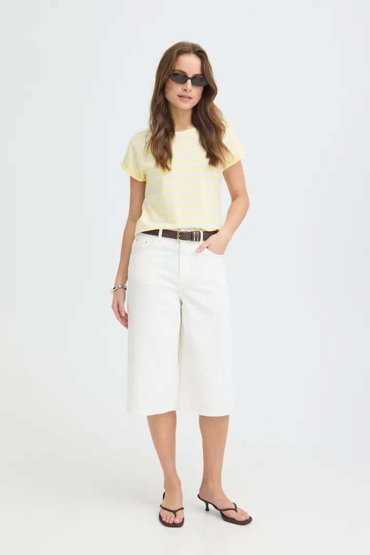 Pamila O Neck T shirt Lemon