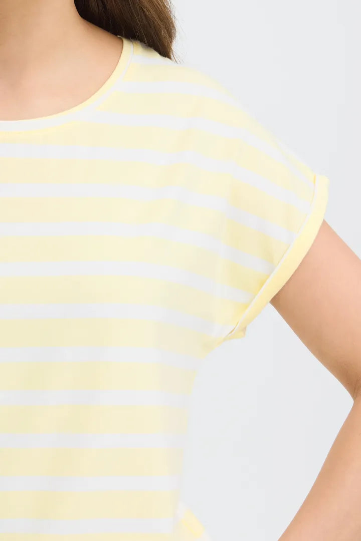 Pamila O Neck T shirt Lemon