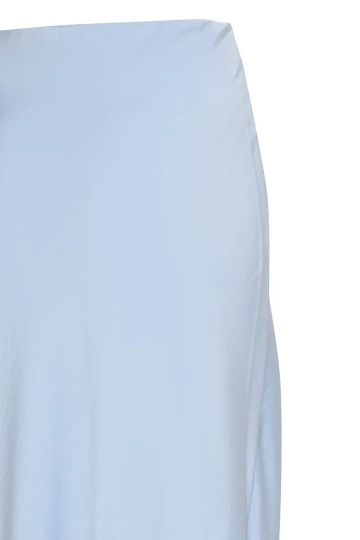 Dacanna Blue Satin Skirt