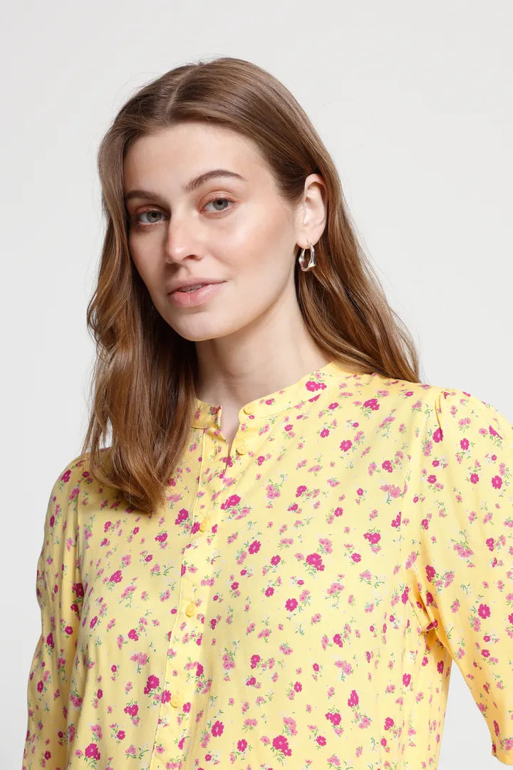 Vera Shirt Lemon Pink Blouse