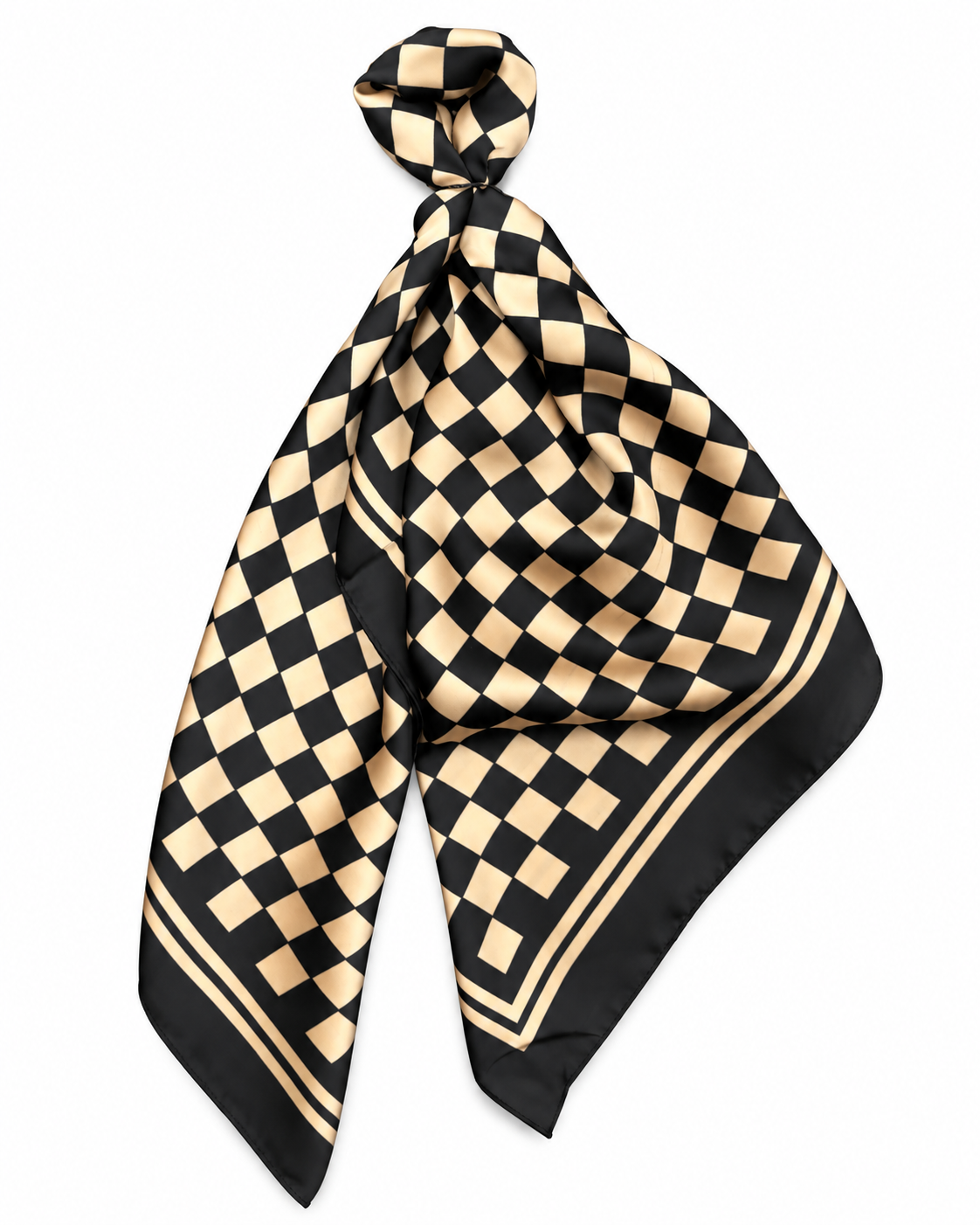 Lotta Checkerboard Neck Scarf