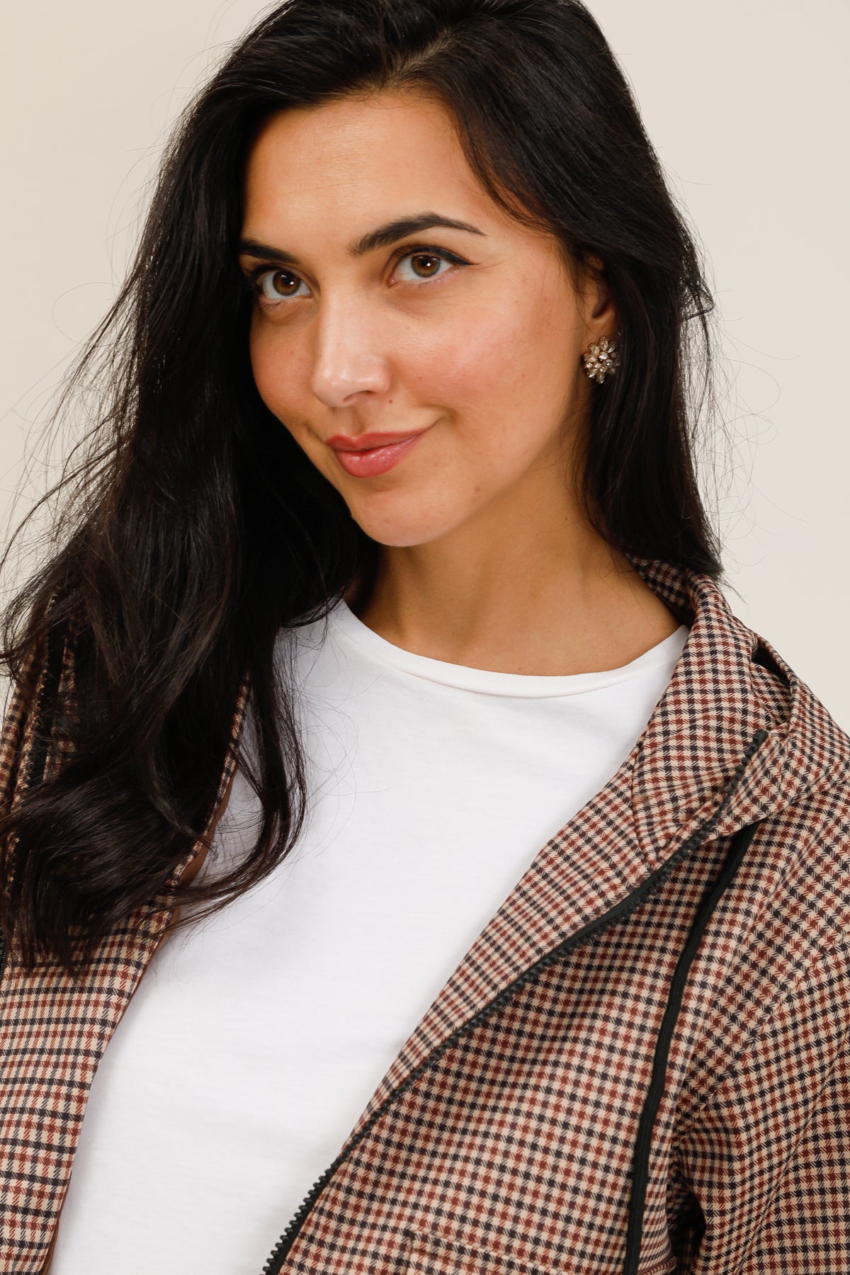 Caramel check jacket