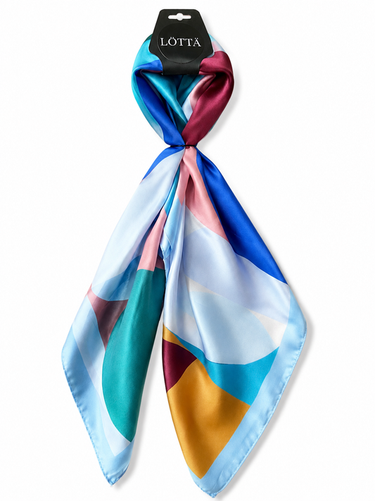 LOTTA Blue geometric Scarf