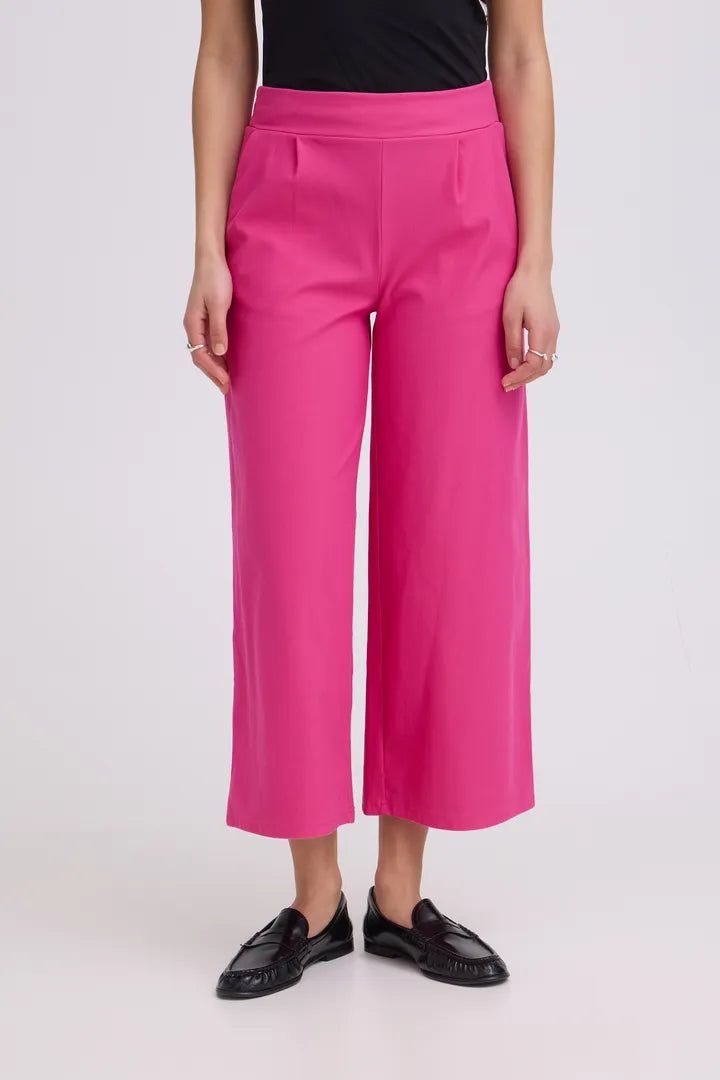 Kate Denim Cropped Trousers Pink