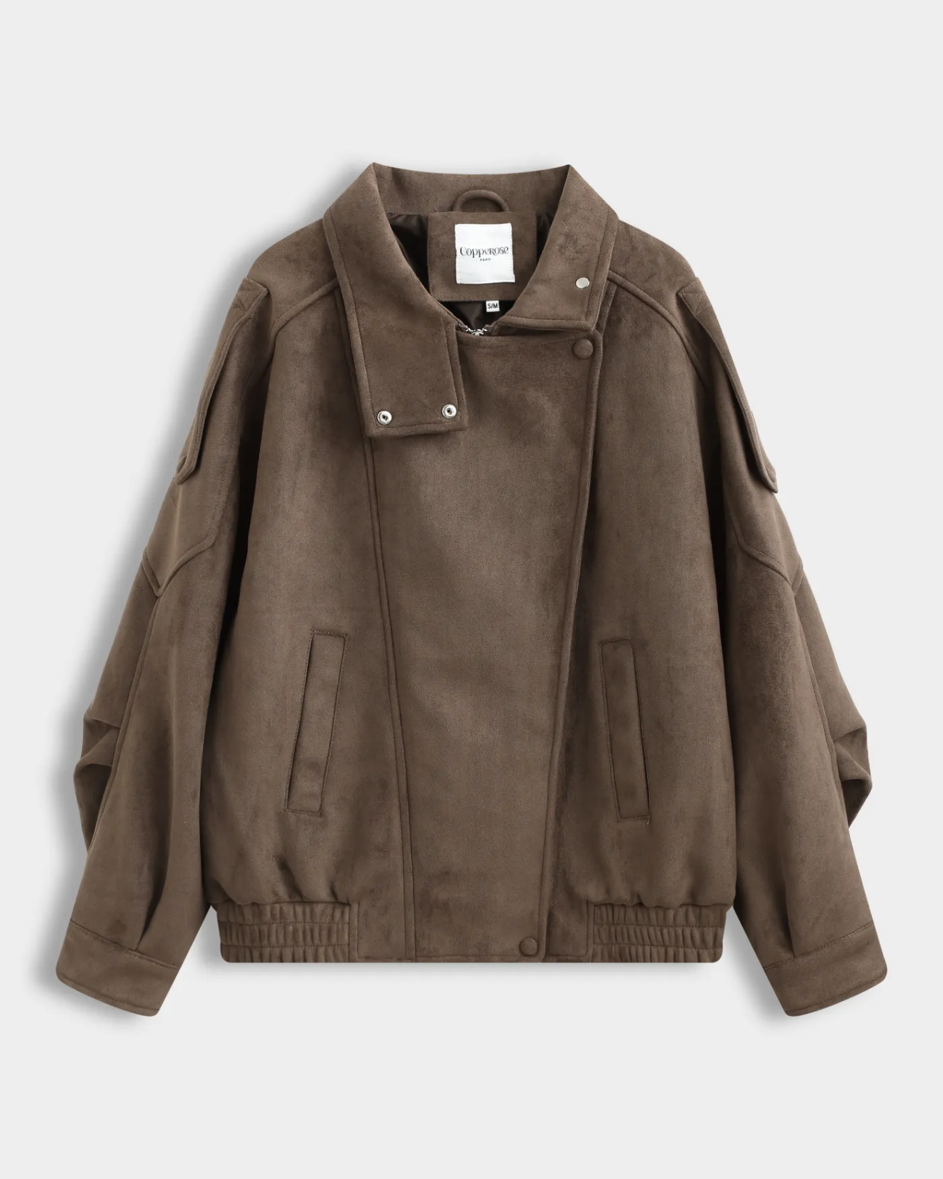 Brown Faux Suede Jacket