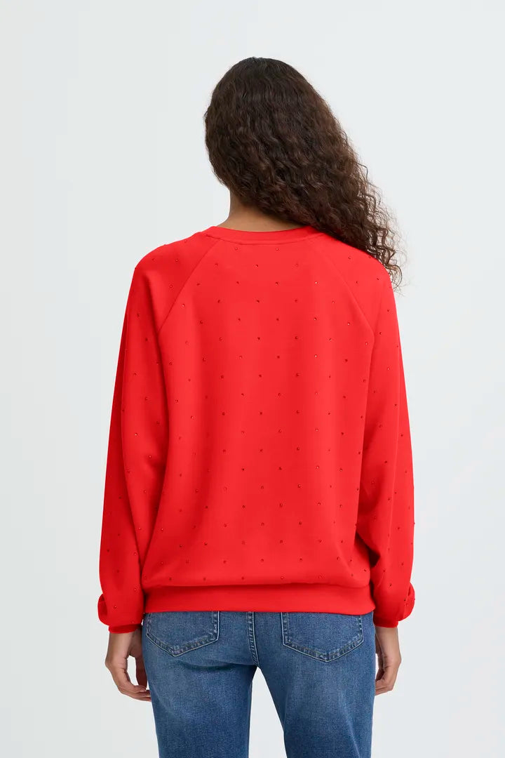 Amias LS Sweatshirt Red