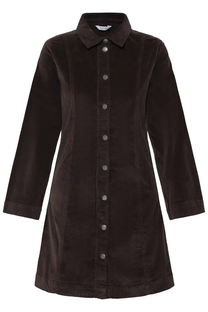 Dasik Button Dress Brown