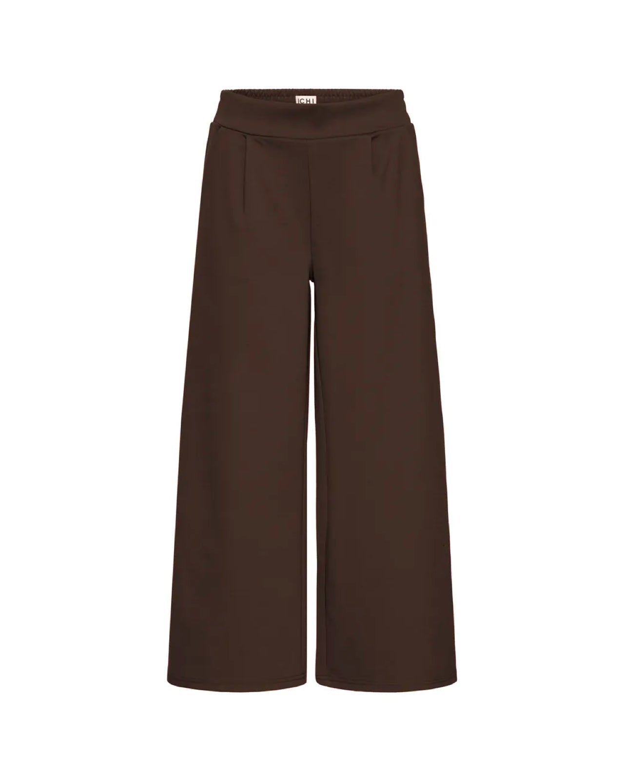 Kate Cropped Wide Pants Chocolate Brown