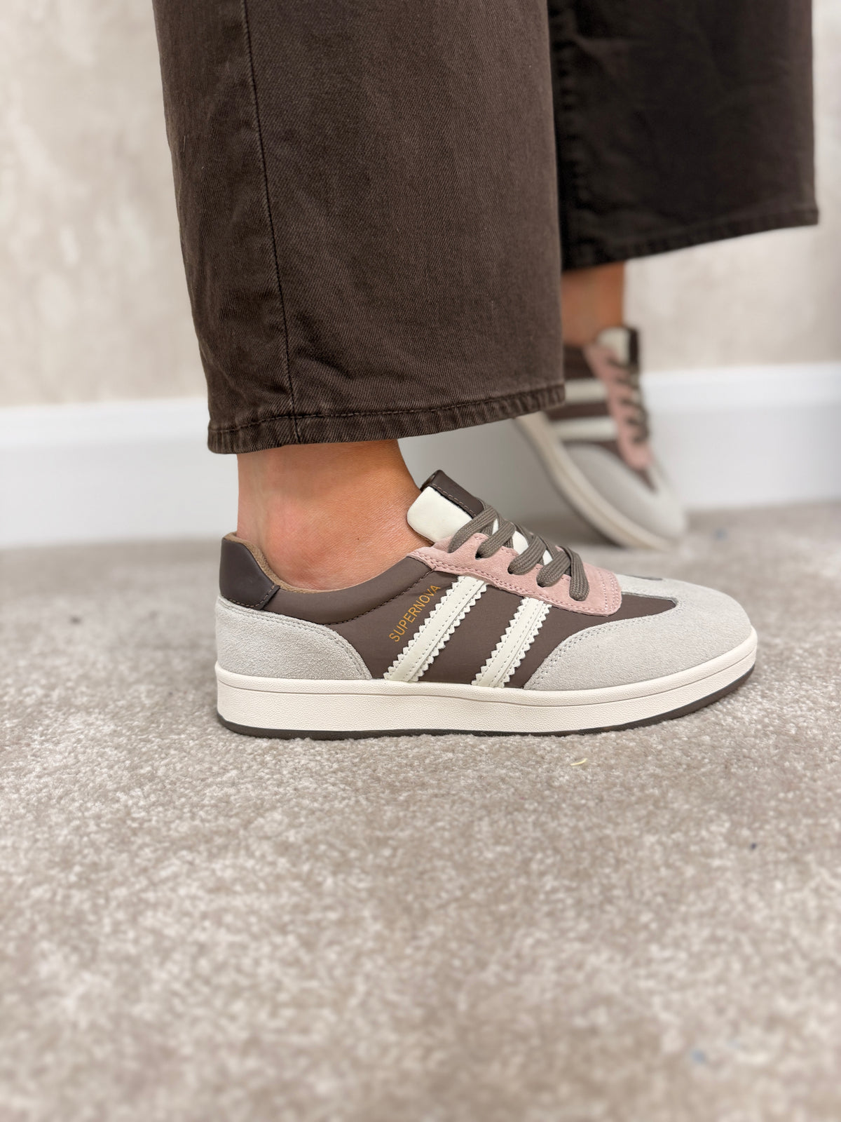 Forty One Pink Truffle Trainers