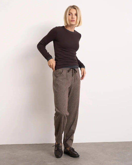 Rhonda 7/8 Winter Twill Jersey Trousers